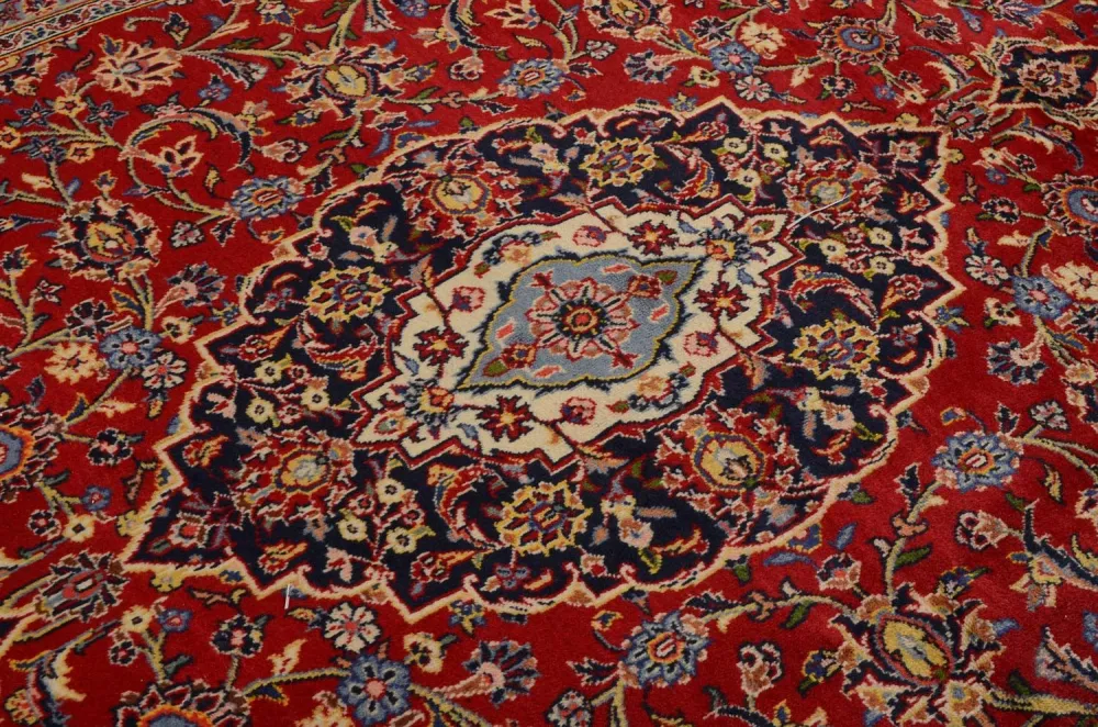 Persisk teppe - Keshan - 336 x 241 cm - rød