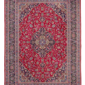 Persisk teppe - Keshan - 337 x 240 cm - rød
