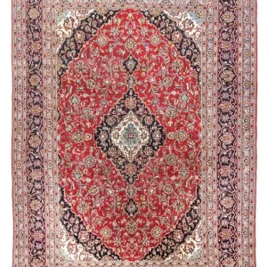 Persisk teppe - Keshan - 337 x 241 cm - rød