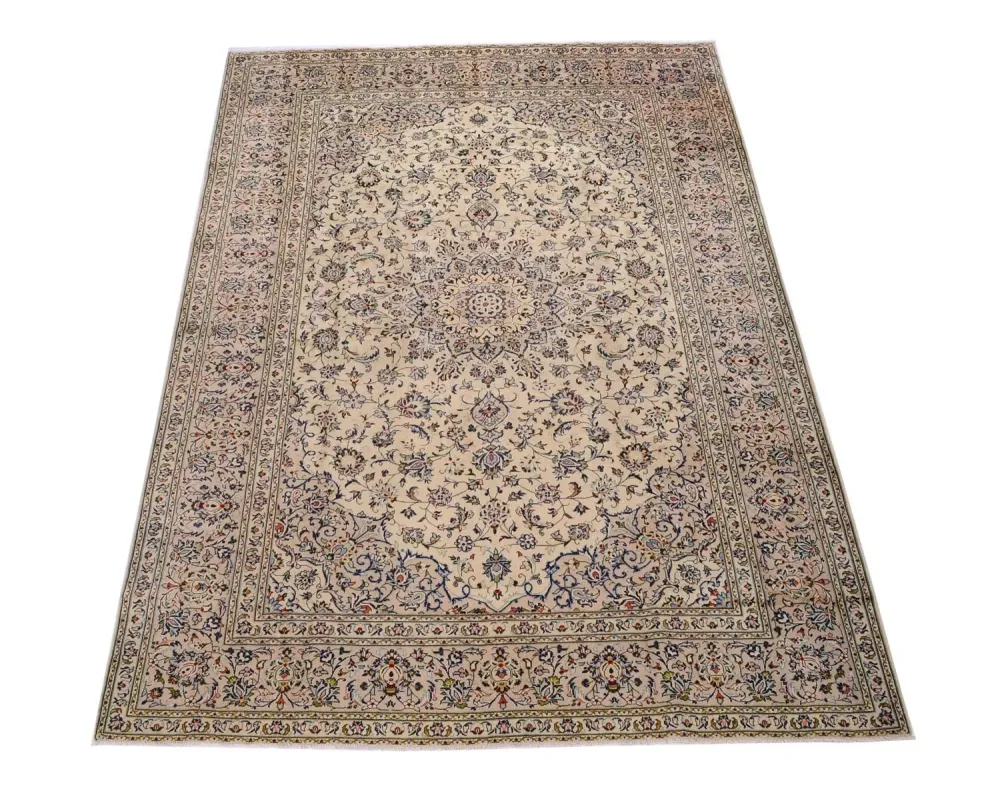 Persisk teppe - Keshan - 338 x 240 cm - beige