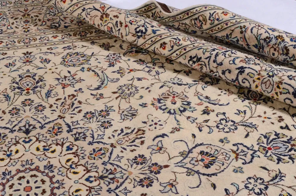 Persisk teppe - Keshan - 338 x 240 cm - beige