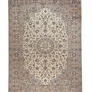 Persisk teppe - Keshan - 338 x 240 cm - beige