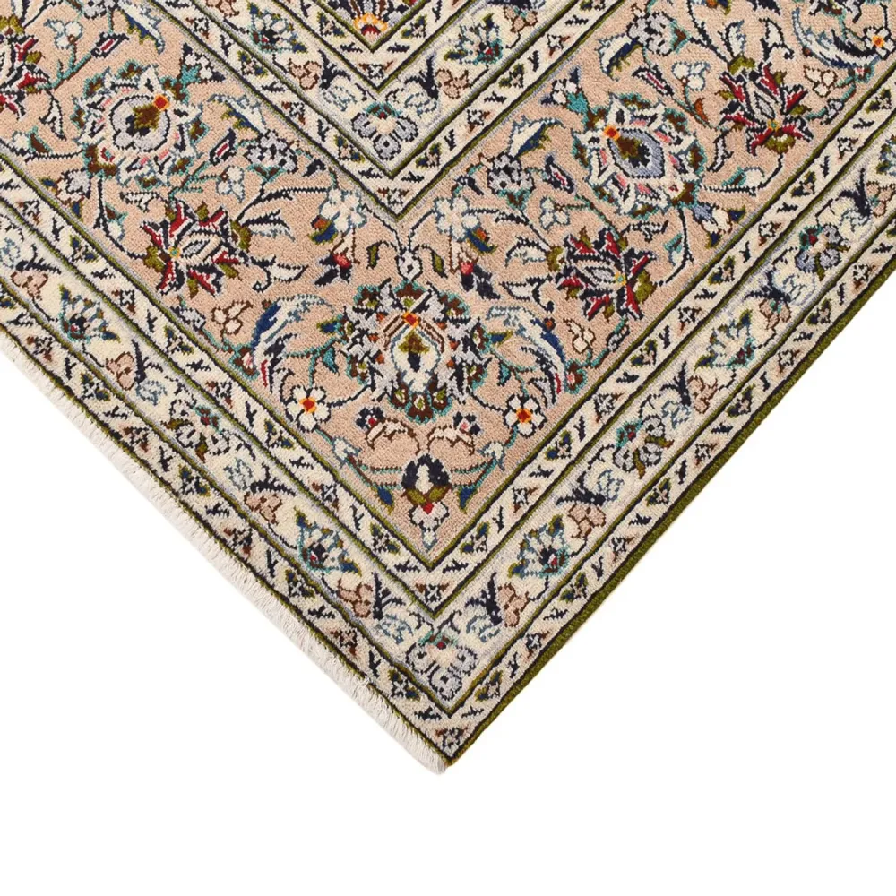 Persisk teppe - Keshan - 340 x 245 cm - lys beige