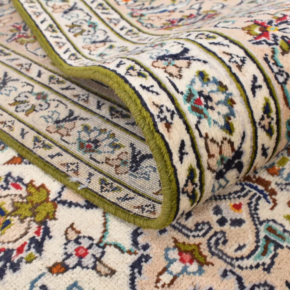 Persisk teppe - Keshan - 340 x 245 cm - lys beige