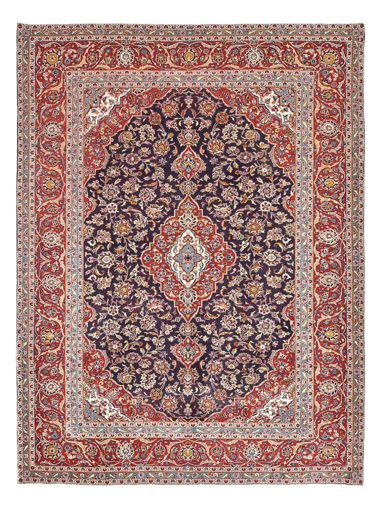Persisk teppe - Keshan - 340 x 255 cm - mørk rød