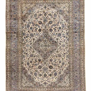 Persisk teppe - Keshan - 341 x 237 cm - beige