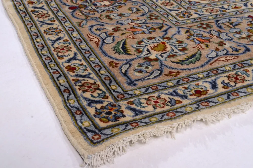 Persisk teppe - Keshan - 342 x 243 cm - beige