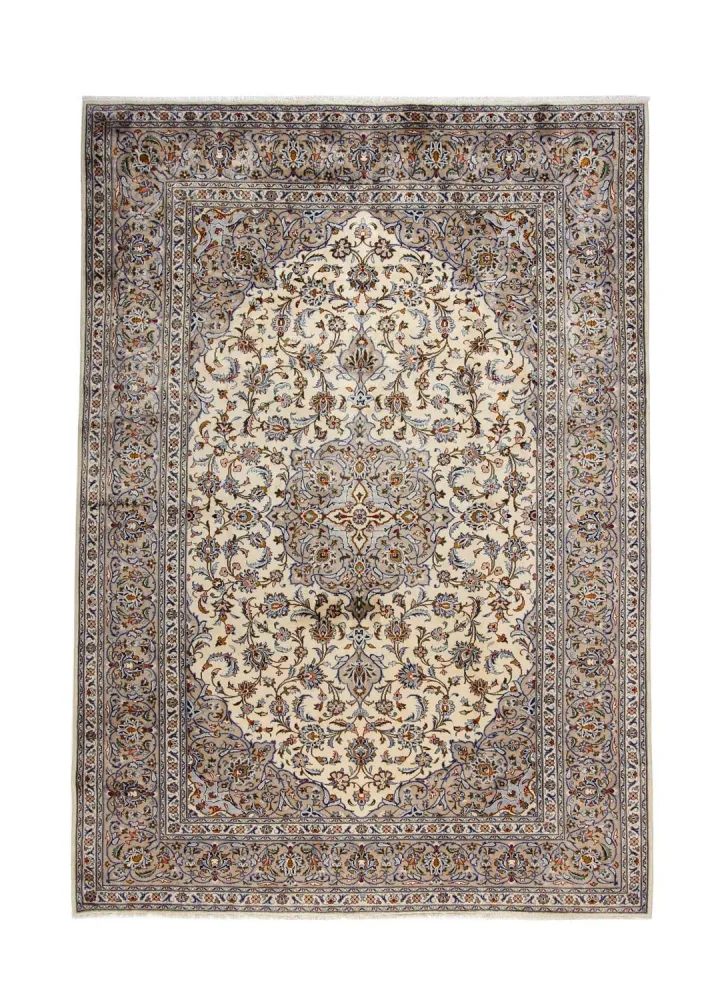 Persisk teppe - Keshan - 342 x 243 cm - beige