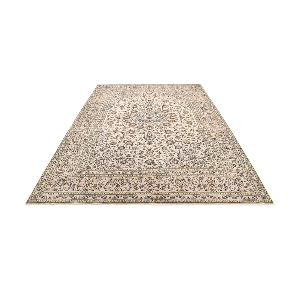 Persisk teppe - Keshan - 342 x 245 cm - lys beige