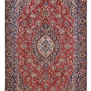 Persisk teppe - Keshan - 343 x 219 cm - rød