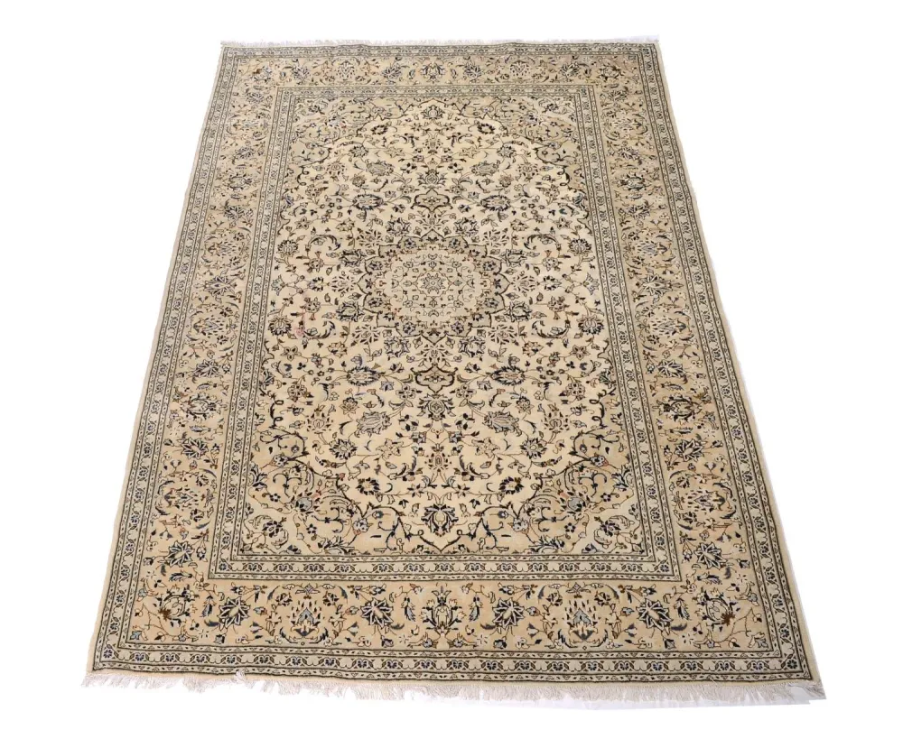 Persisk teppe - Keshan - 343 x 242 cm - beige