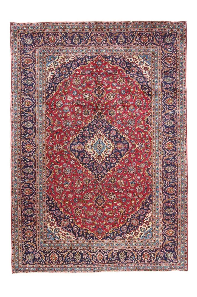 Persisk teppe - Keshan - 344 x 243 cm - rød