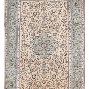 Persisk teppe - Keshan - 344 x 245 cm - taupe