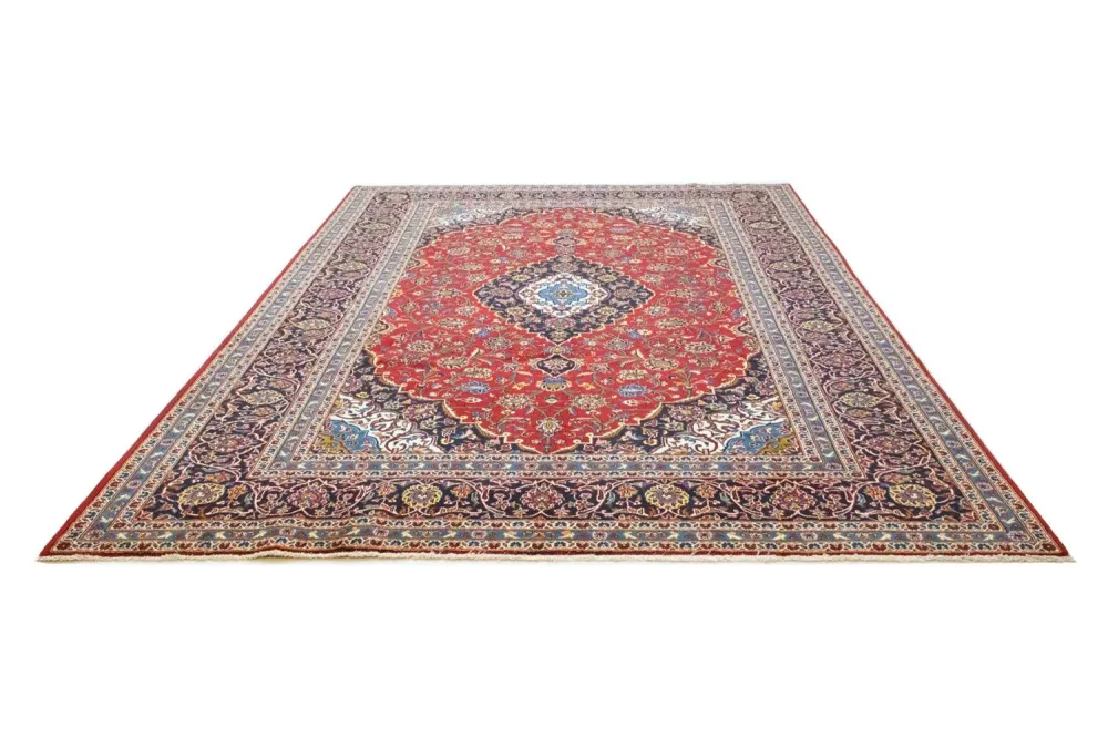 Persisk teppe - Keshan - 344 x 246 cm - rød