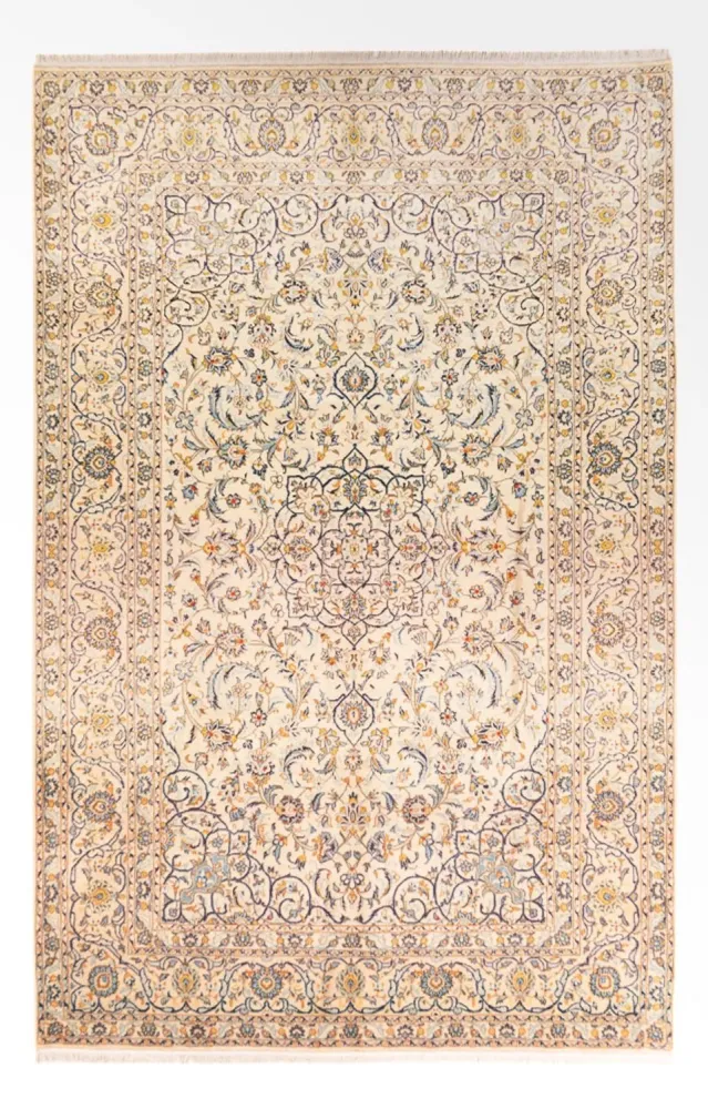 Persisk teppe - Keshan - 345 x 220 cm - beige