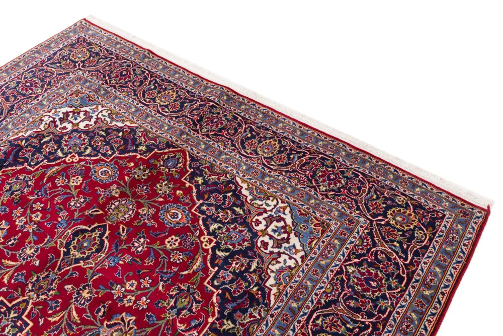 Persisk teppe - Keshan - 345 x 233 cm - rød