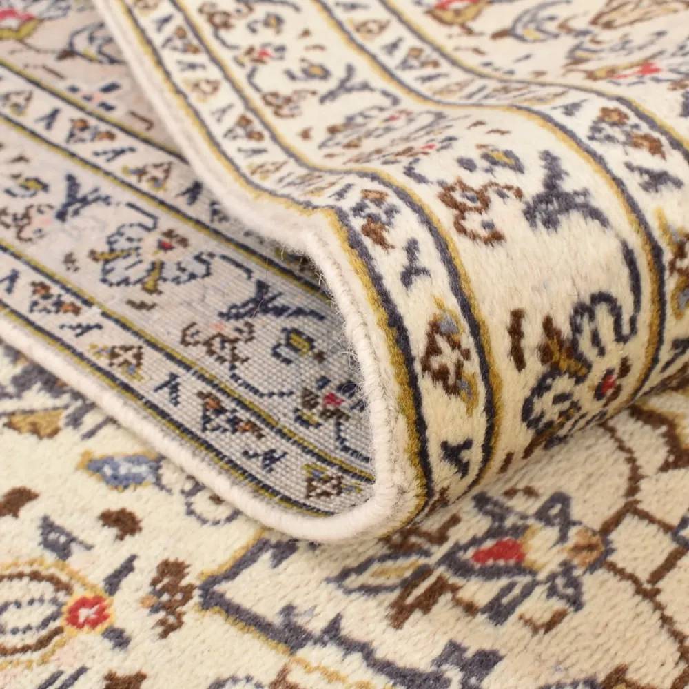 Persisk teppe - Keshan - 345 x 239 cm - lys beige