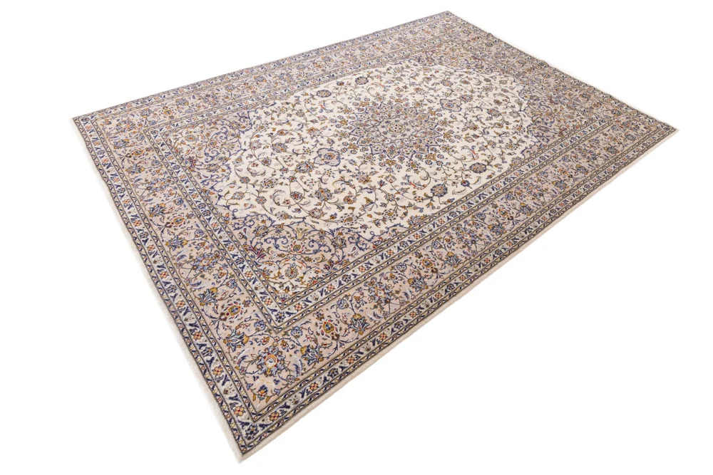 Persisk teppe - Keshan - 345 x 245 cm - krem