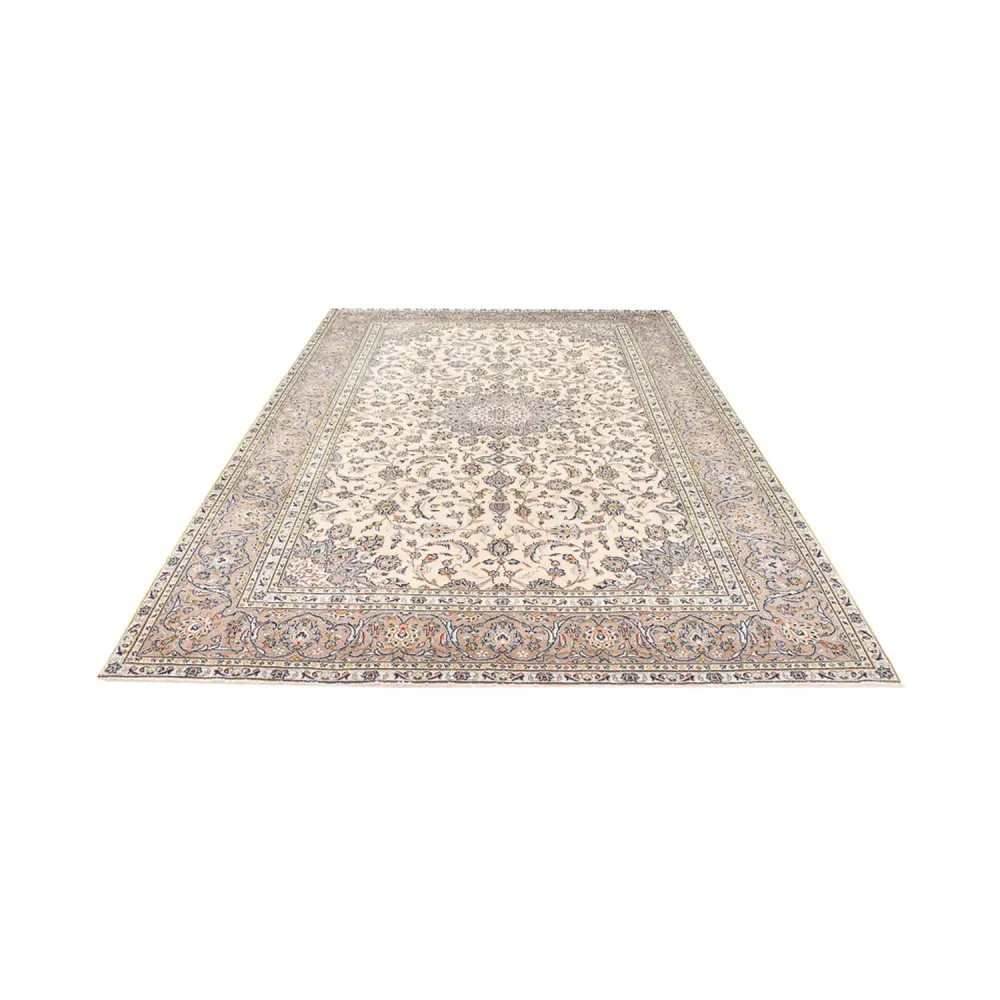 Persisk teppe - Keshan - 345 x 250 cm - lys beige