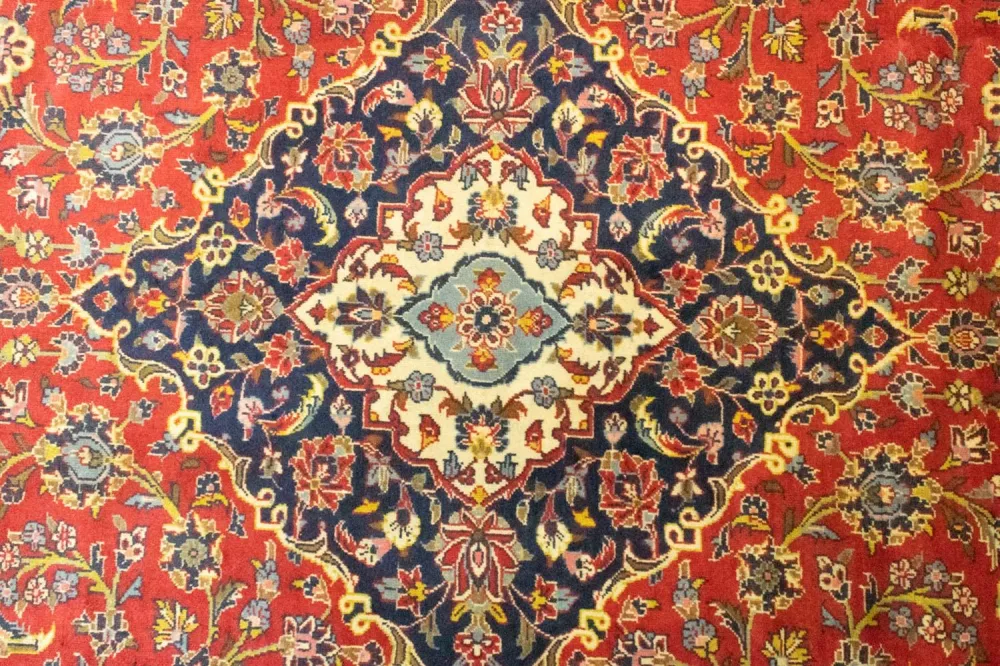 Persisk teppe - Keshan - 345 x 251 cm - rød