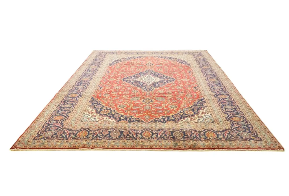 Persisk teppe - Keshan - 345 x 251 cm - rød
