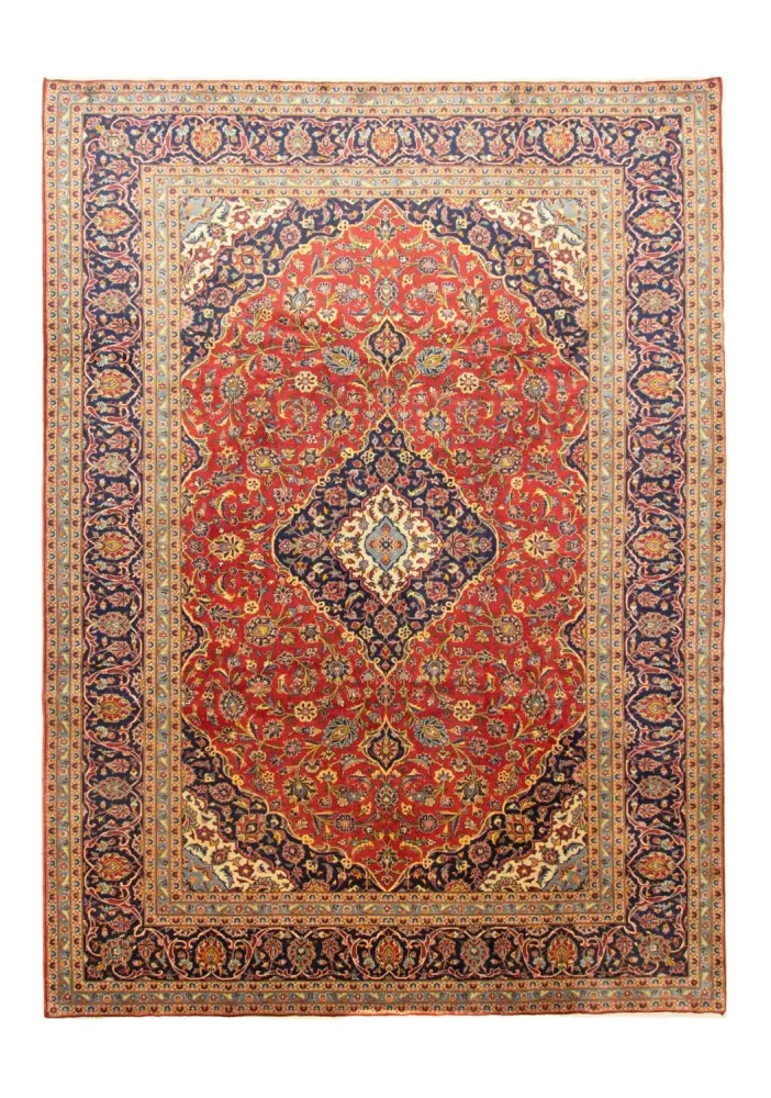 Persisk teppe - Keshan - 345 x 251 cm - rød