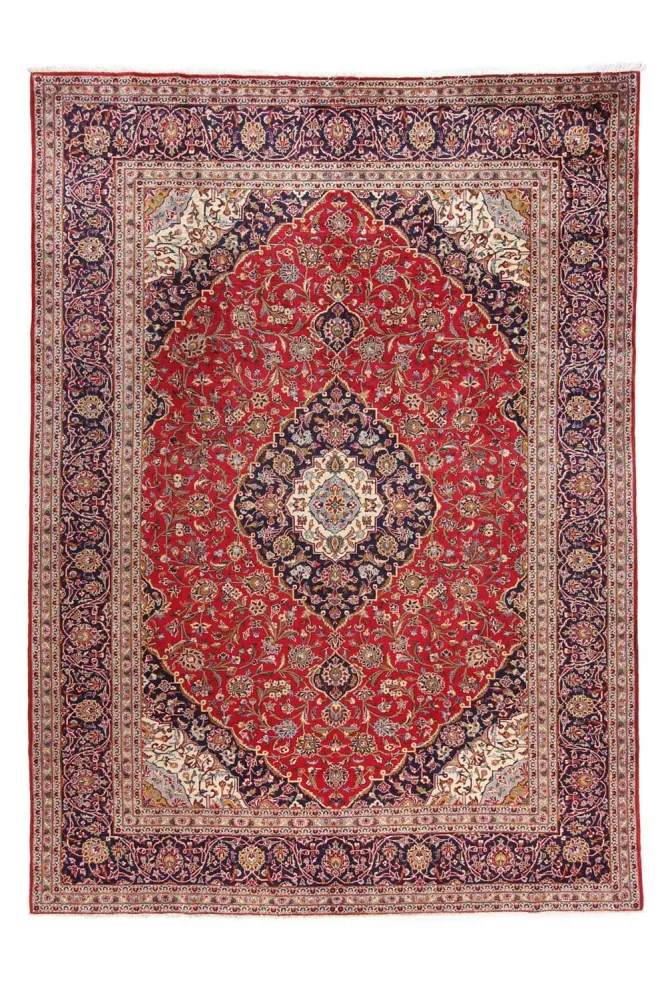 Persisk teppe - Keshan - 345 x 254 cm - rød