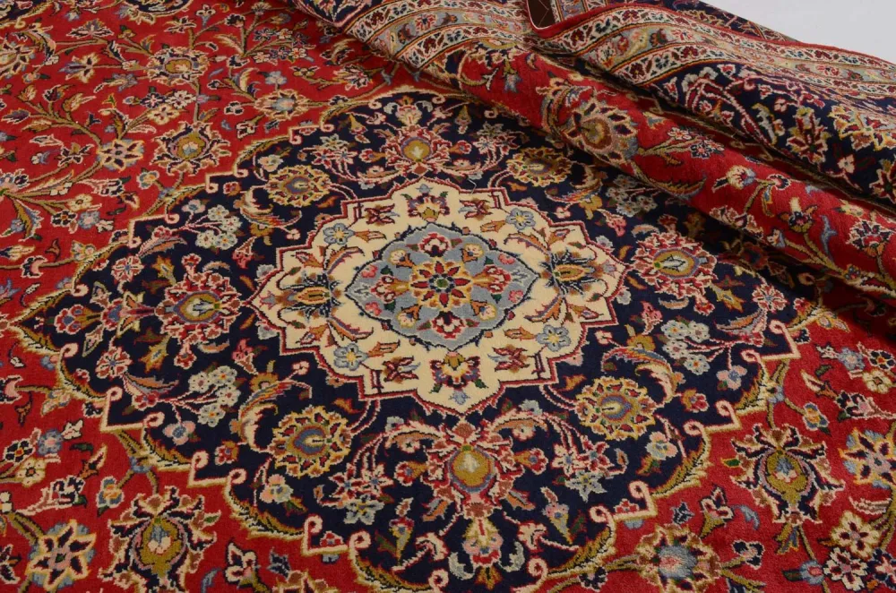 Persisk teppe - Keshan - 345 x 254 cm - rød