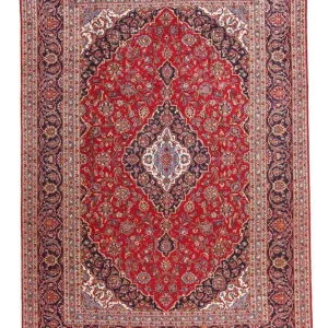 Persisk teppe - Keshan - 347 x 240 cm - rød