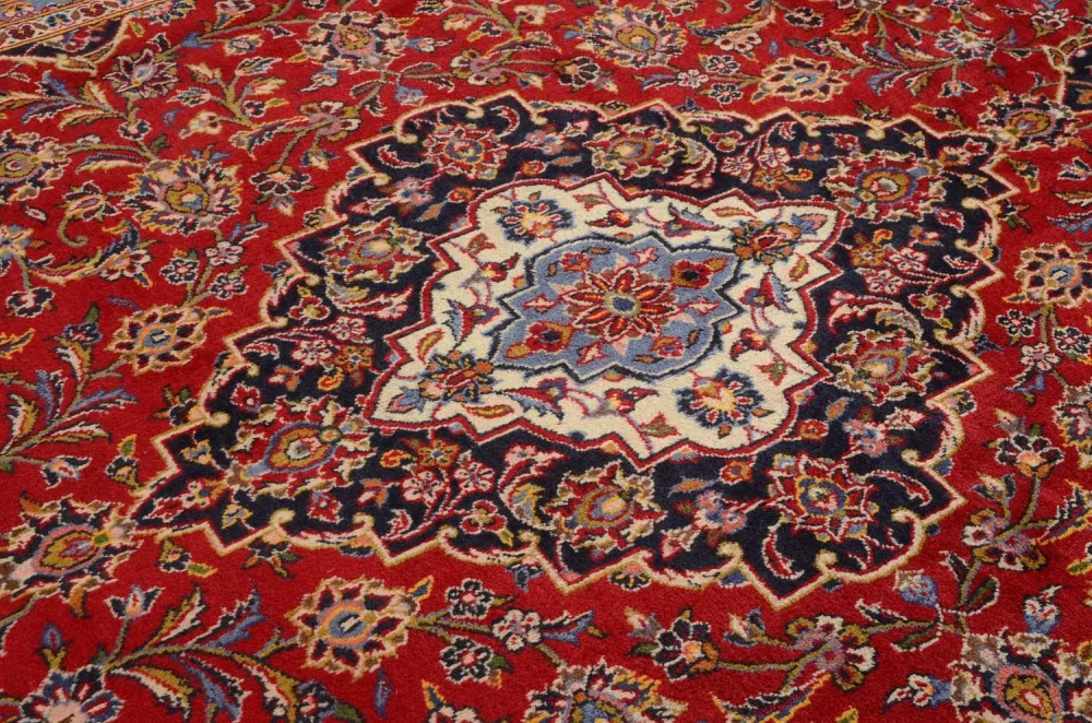 Persisk teppe - Keshan - 347 x 240 cm - rød