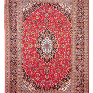 Persisk teppe - Keshan - 347 x 250 cm - rød