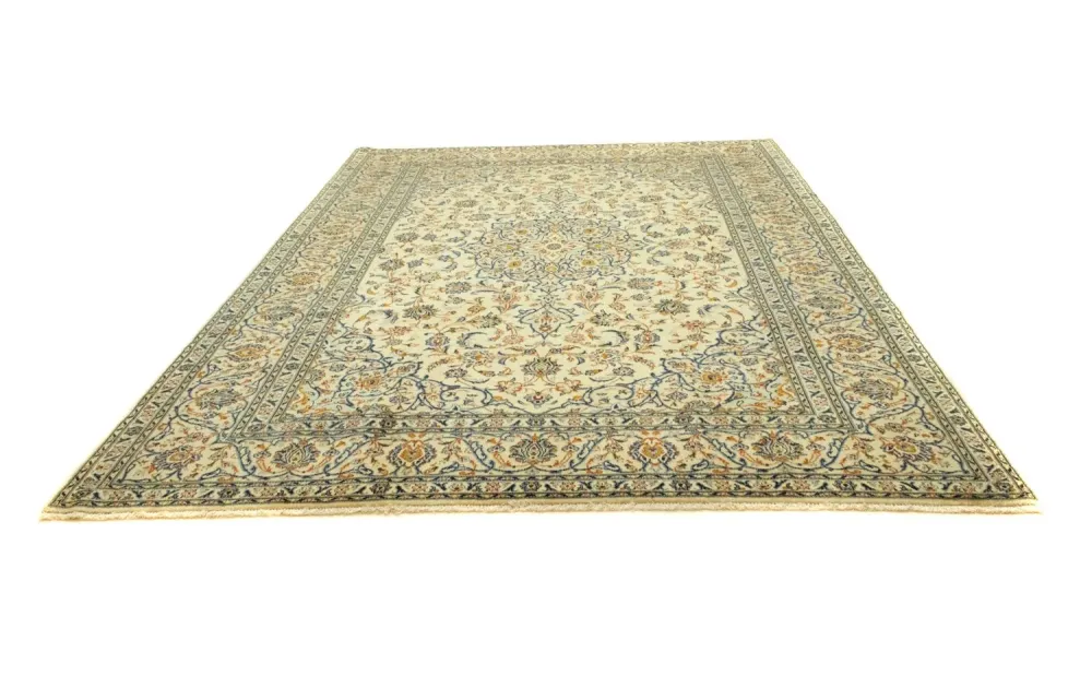 Persisk teppe - Keshan - 347 x 250 cm - beige