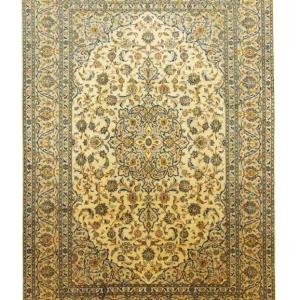 Persisk teppe - Keshan - 347 x 250 cm - beige