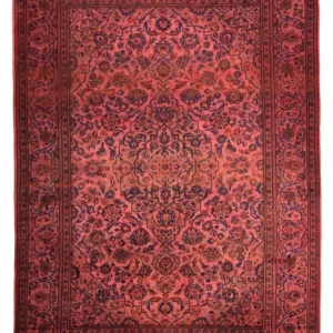 Persisk teppe - Keshan - 348 x 240 cm - lys rød