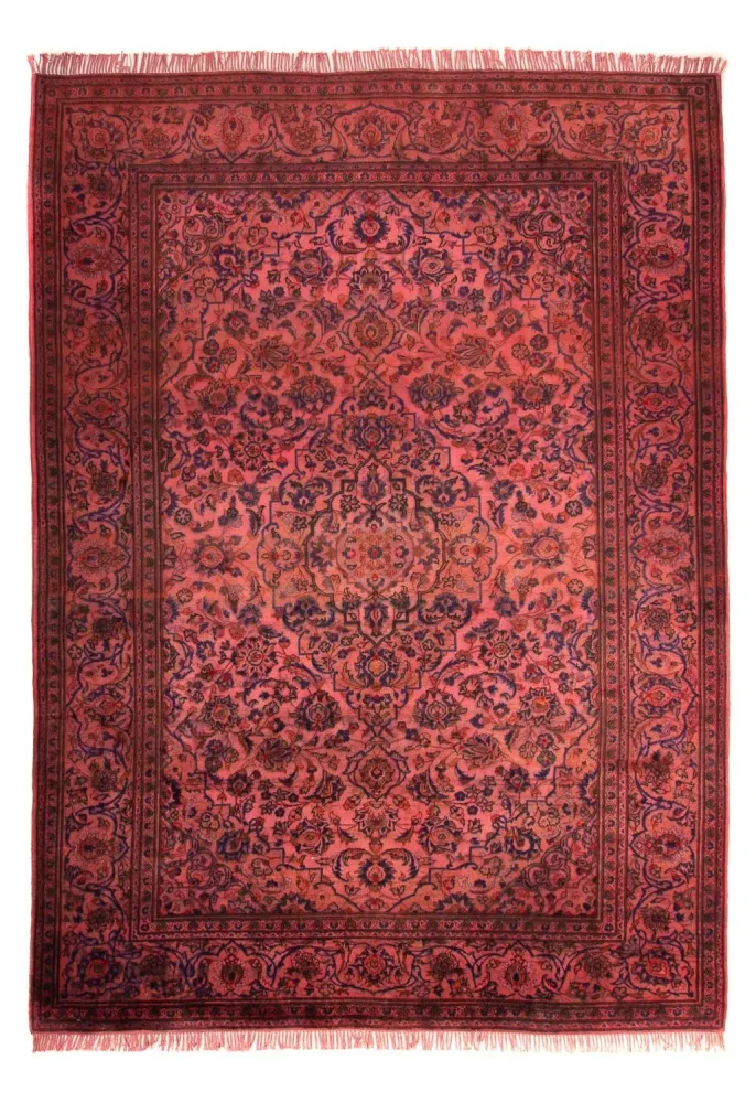 Persisk teppe - Keshan - 348 x 240 cm - lys rød