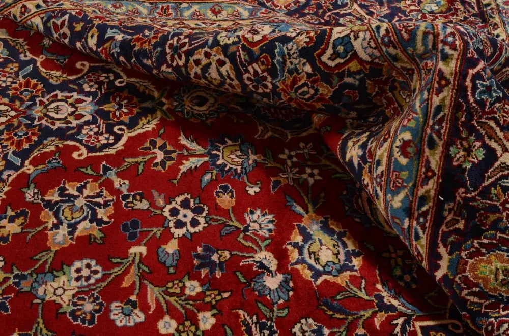 Persisk teppe - Keshan - 349 x 239 cm - rød