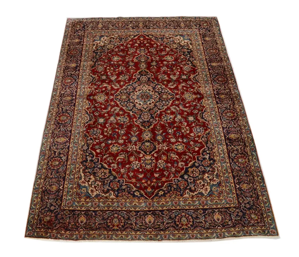 Persisk teppe - Keshan - 349 x 239 cm - rød