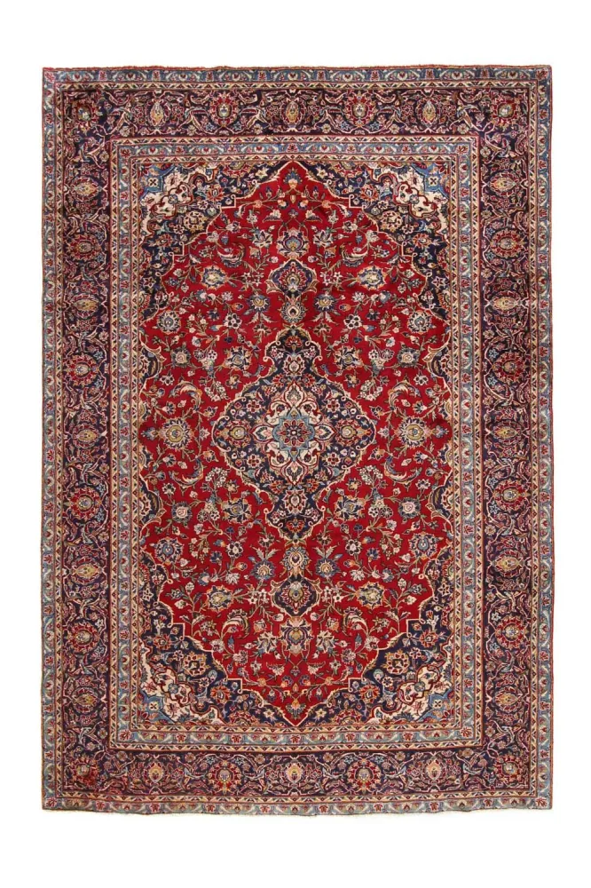 Persisk teppe - Keshan - 349 x 239 cm - rød