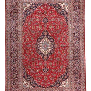 Persisk teppe - Keshan - 349 x 239 cm - rød