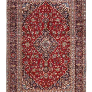 Persisk teppe - Keshan - 349 x 239 cm - rød