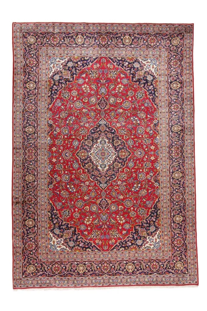 Persisk teppe - Keshan - 349 x 246 cm - rød