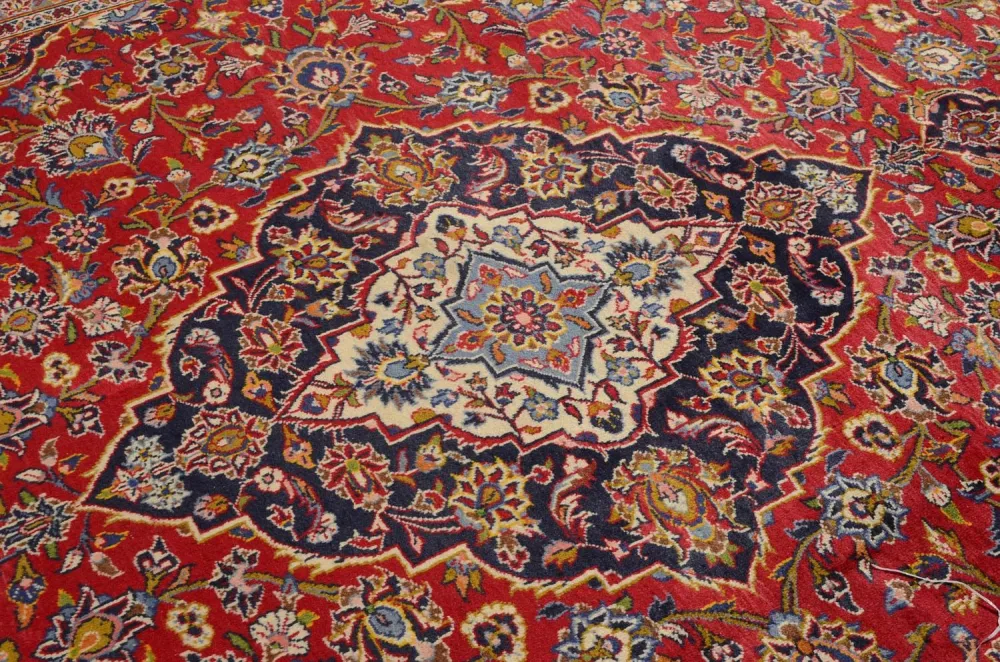 Persisk teppe - Keshan - 349 x 246 cm - rød