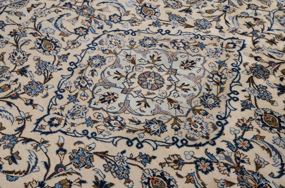 Persisk teppe - Keshan - 349 x 248 cm - beige