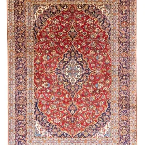 Persisk teppe - Keshan - 350 x 245 cm - rød