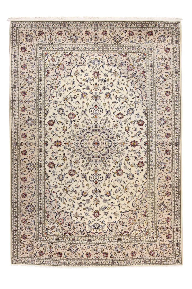 Persisk teppe - Keshan - 350 x 246 cm - beige