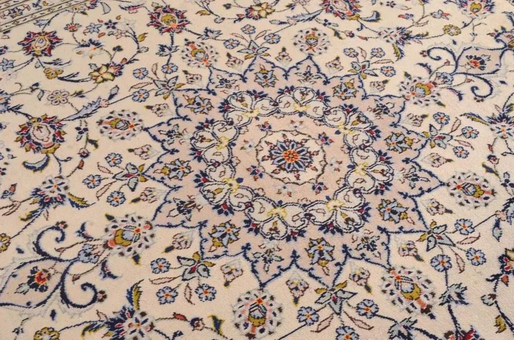 Persisk teppe - Keshan - 350 x 246 cm - beige