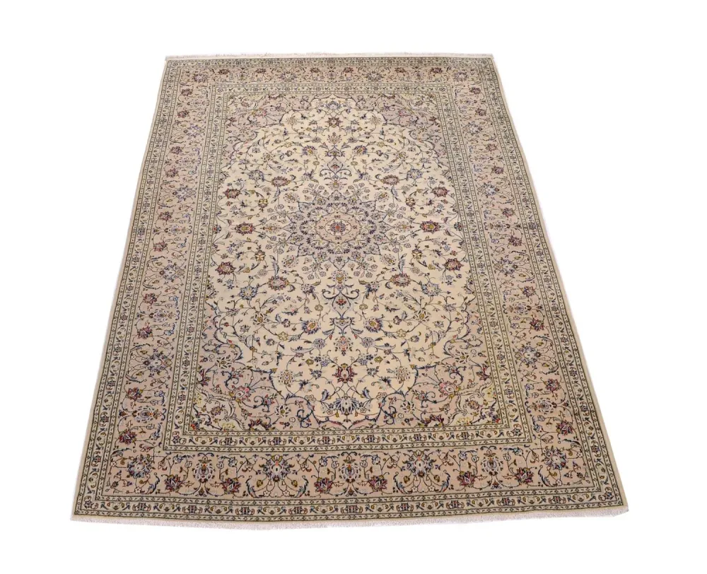 Persisk teppe - Keshan - 350 x 246 cm - beige