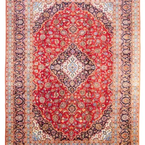 Persisk teppe - Keshan - 350 x 248 cm - rød