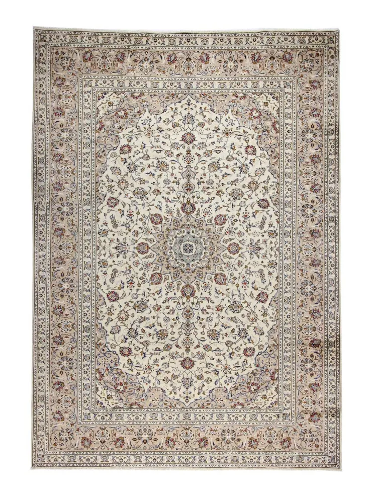 Persisk teppe - Keshan - 350 x 248 cm - beige