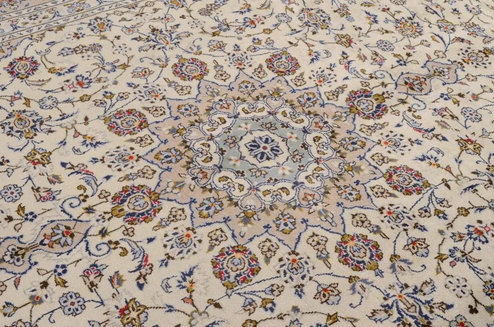 Persisk teppe - Keshan - 350 x 248 cm - beige